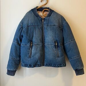 Michael Kors Denim Puffer Jacket